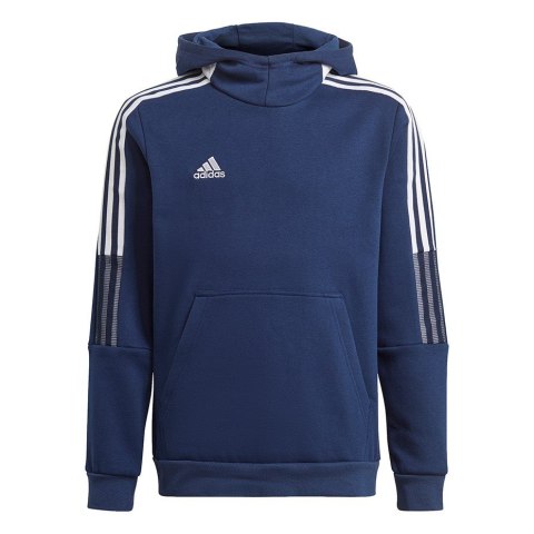 Bluza dla dzieci adidas Tiro 21 Sweat Hoody granatowa GK9680 116cm