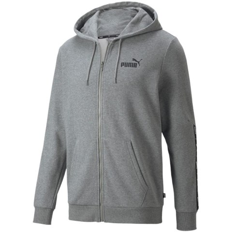 Bluza męska Puma ESS+ Tape Full-Zip Hoodie TR szara 848768 03