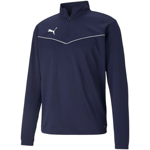 Bluza męska Puma teamRISE 1 4 Zip Top Peacoat-Pu granatowa 657394 06 M