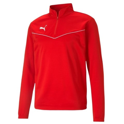 Bluza męska Puma teamRISE 1 4 Zip Top czerwona 657394 01 XL