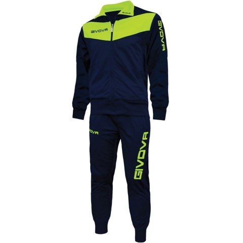 Dres Givova Tuta Visa Fluo granatowo-zielony TR018F 0419 L