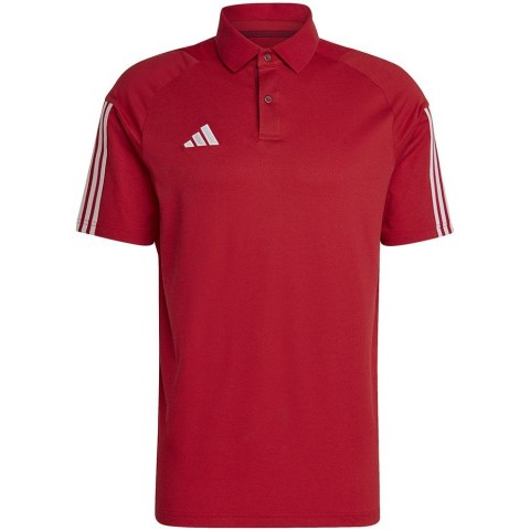 Koszulka męska adidas Tiro 23 Competition Polo czerwona HI3049 S