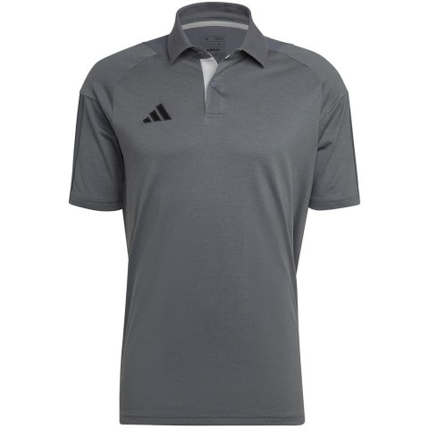 Koszulka męska adidas Tiro 23 Competition Polo szara HU1344 L