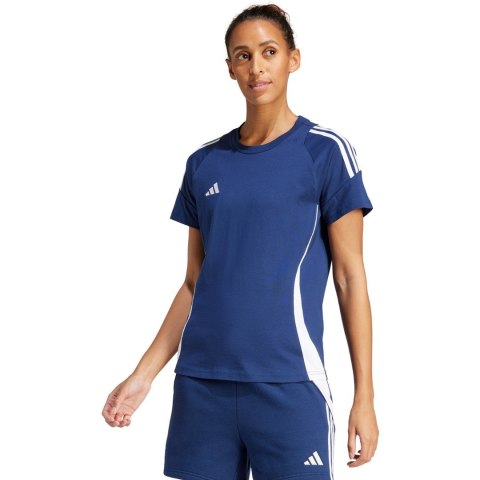 Koszulka damska adidas Tiro 24 Sweat niebiesko-biała IR9354 L