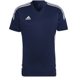 Koszulka męska adidas Condivo 22 Jersey V-neck granatowo-biała HA6291 2XL