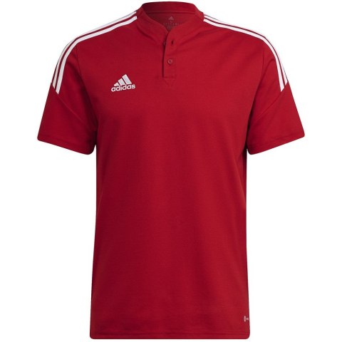 Koszulka męska adidas Condivo 22 Polo czerwona H44107 S