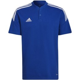 Koszulka męska adidas Condivo 22 Polo niebieska HG6307 S