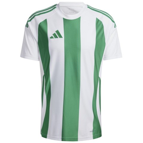 Koszulka męska adidas Striped 24 Jersey biało-zielona IW2148 XL