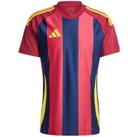 Koszulka męska adidas Striped 24 Jersey bordowo-granatowa IW2149 L