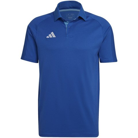 Koszulka męska adidas Tiro 23 Competition Polo niebieska HU1342 2XL