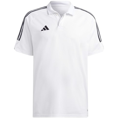 Koszulka męska adidas Tiro 23 League Polo biała HS3580 S