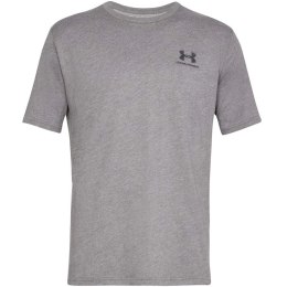 Koszulka męska z krótkim rękawem Under Armour Sportstyle Left Chest SS szary melanż 1326799 036 S