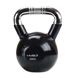 Kettlebell chromowany 20 kg czarny HMS KTC20