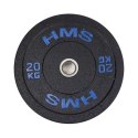 Talerz olimpijski Bumper 20 kg Niebieski HMS HTBR20