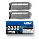 Brother TN-2320TWIN kaseta z tonerem 1 szt. Oryginalny Czarny