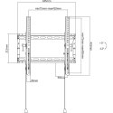 Techly ICA-PLB 59T uchwyt do telewizorów 177,8 cm (70") Czarny