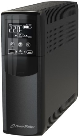 PowerWalker VI 600 CSW FR Technologia line-interactive 0,6 kVA 360 W 4 x gniazdo sieciowe