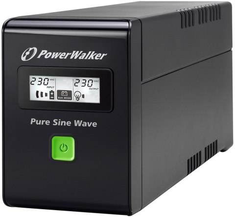 PowerWalker VI 800 SW FR zasilacz UPS Technologia line-interactive 0,8 kVA 480 W 2 x gniazdo sieciowe