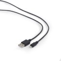 Kabel GEMBIRD CC-USB2-AMLM-1M (USB 2.0 M - Lightning M; 1m; kolor czarny)