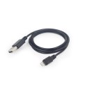 Kabel GEMBIRD CC-USB2-AMLM-1M (USB 2.0 M - Lightning M; 1m; kolor czarny)