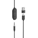 Logitech Zone Zestaw słuchawkowy Przewodowa Douszny Biuro/centrum telefoniczne USB Type-C Grafitowy