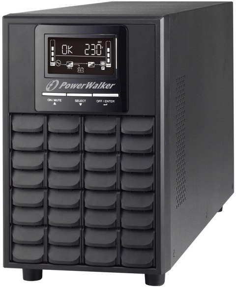 PowerWalker VFI 1000 CG PF1 Podwójnej konwersji (online) 1 kVA 1000 W 4 x gniazdo sieciowe