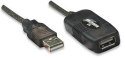 Kabel USB 2.0 przedłużacz aktywny USB-A na USB-A M/F 10m