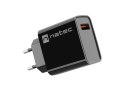 NATEC ŁADOWARKA SIECIOWA RIBERA USB-A 18W CZARNA NUC-2058